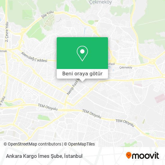 Ankara Kargo İmes Şube harita