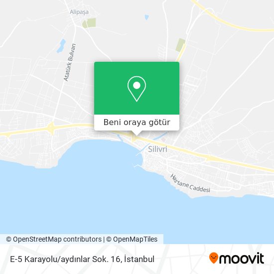 E-5 Karayolu/aydınlar Sok. 16 harita