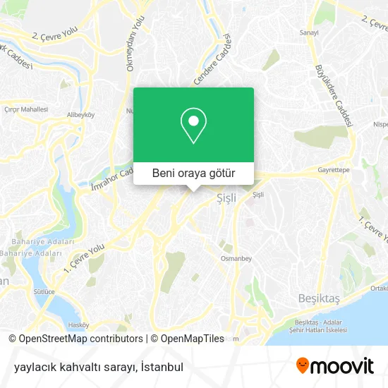 yaylacık kahvaltı sarayı harita