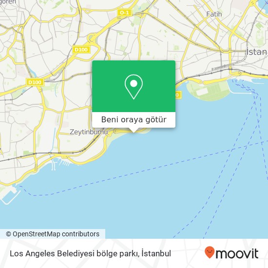 Los Angeles Belediyesi bölge parkı harita