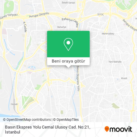 Basın Ekspres Yolu Cemal Ulusoy Cad. No:21 harita