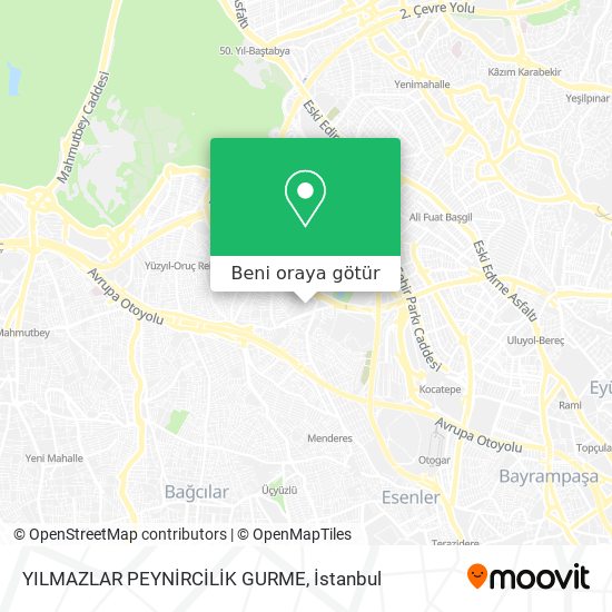 YILMAZLAR PEYNİRCİLİK GURME harita