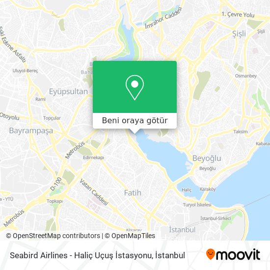 Seabird Airlines - Haliç Uçuş İstasyonu harita
