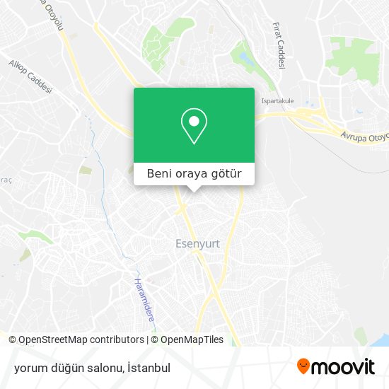 yorum düğün salonu harita
