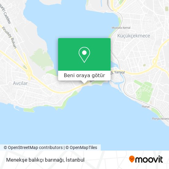Menekşe balıkçı barınağı harita