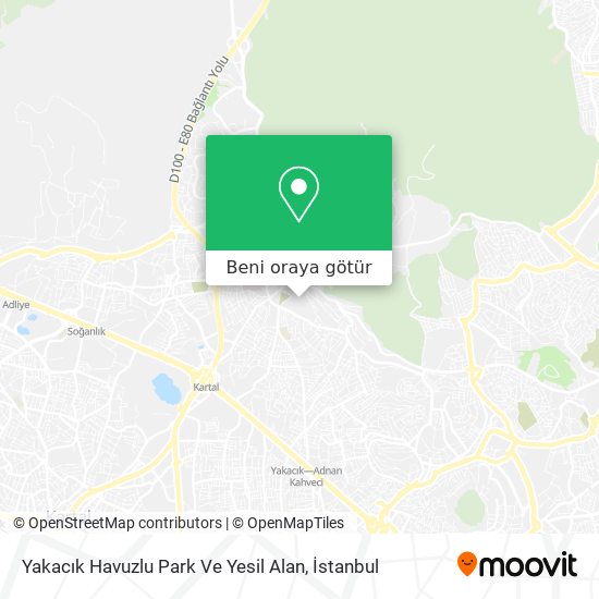 Yakacık Havuzlu Park Ve Yesil Alan harita