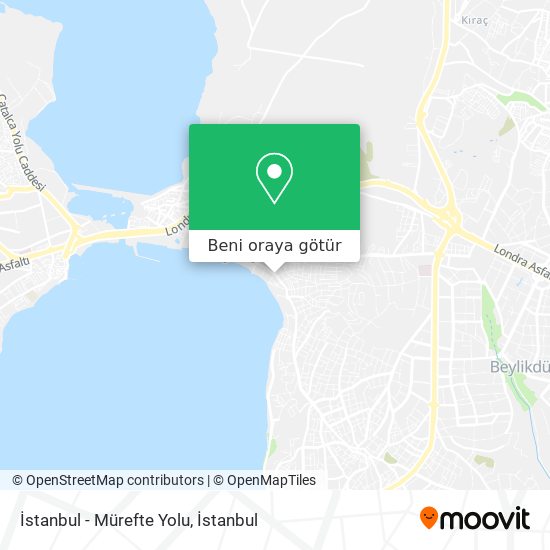 İstanbul - Mürefte Yolu harita