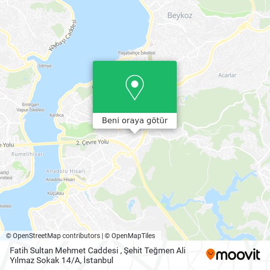 Fatih Sultan Mehmet Caddesi , Şehit Teğmen Ali Yılmaz Sokak 14 / A harita