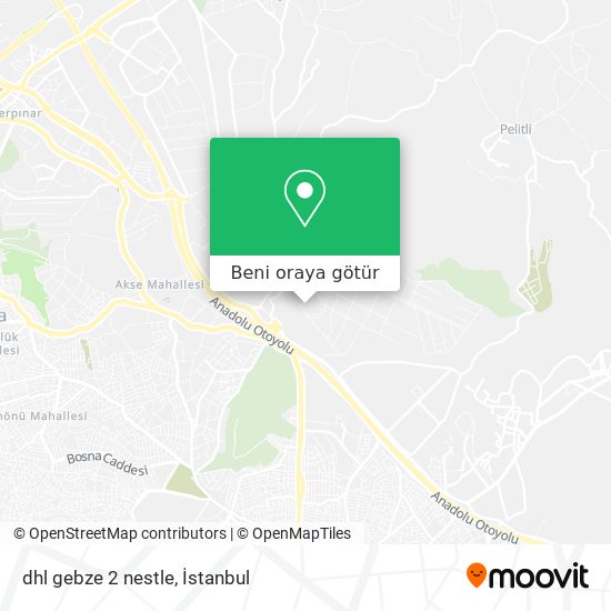 dhl gebze 2 nestle harita