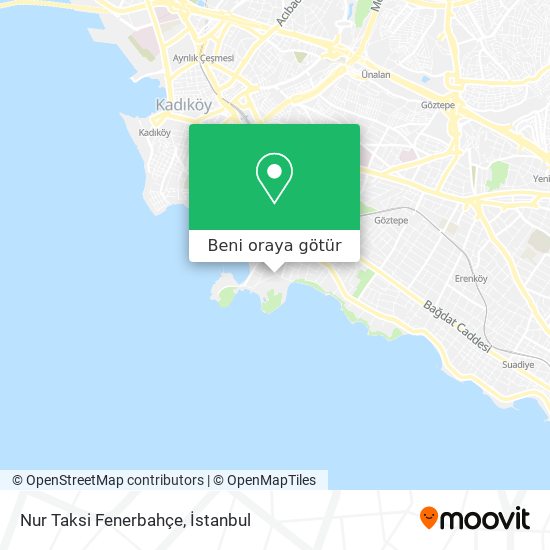 Nur Taksi Fenerbahçe harita