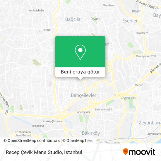 Recep Çevik Men’s Studio harita