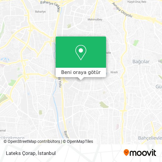 Lateks Çorap harita