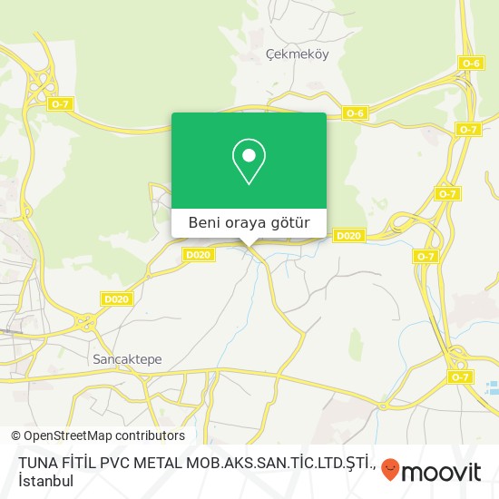 TUNA FİTİL PVC METAL MOB.AKS.SAN.TİC.LTD.ŞTİ. harita