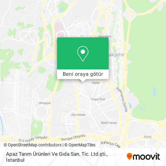 Apaz Tarım Ürünleri Ve Gıda San. Tic. Ltd.şti. harita