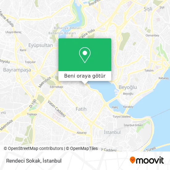 Rendeci Sokak harita