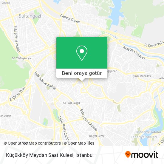 Küçükköy Meydan Saat Kulesi harita