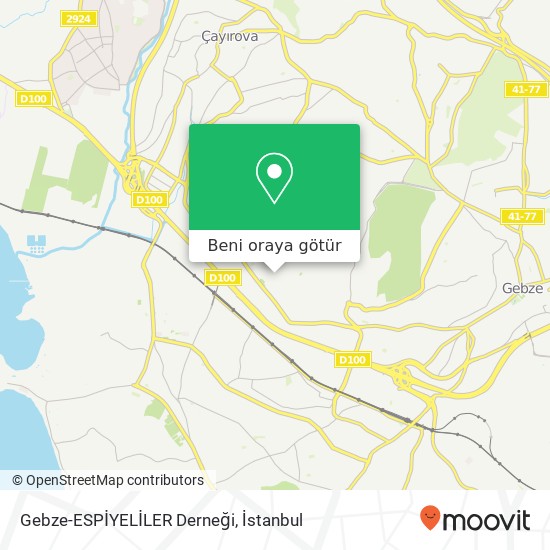 Gebze-ESPİYELİLER Derneği harita