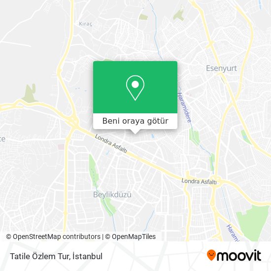 Tatile Özlem Tur harita
