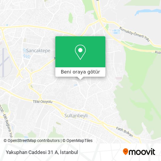 Yakuphan Caddesi 31 A harita