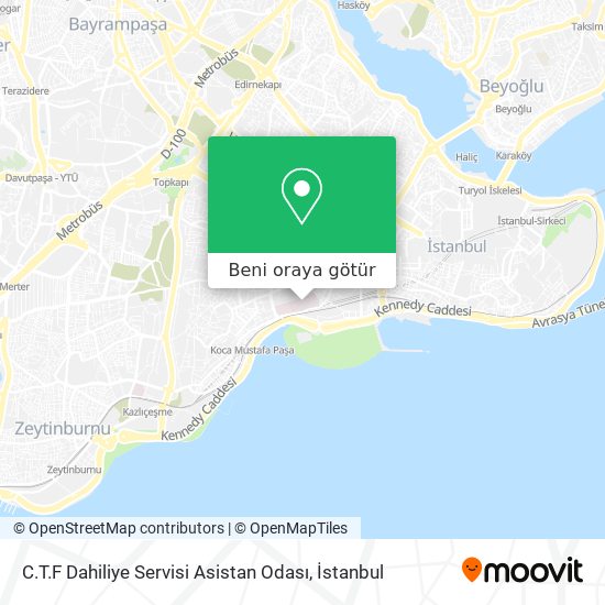 C.T.F Dahiliye Servisi Asistan Odası harita