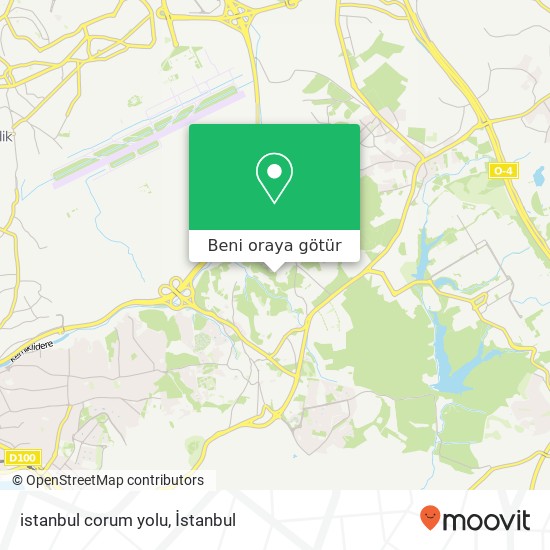 istanbul corum yolu harita