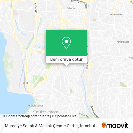 Muradiye Sokak & Maslak Çeşme Cad. 1 harita