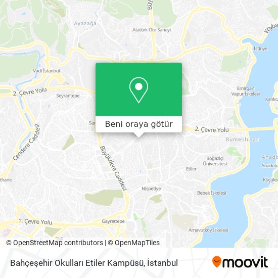 Bahçeşehir Okulları Etiler Kampüsü harita
