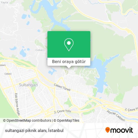 sultangazi piknik alanı harita