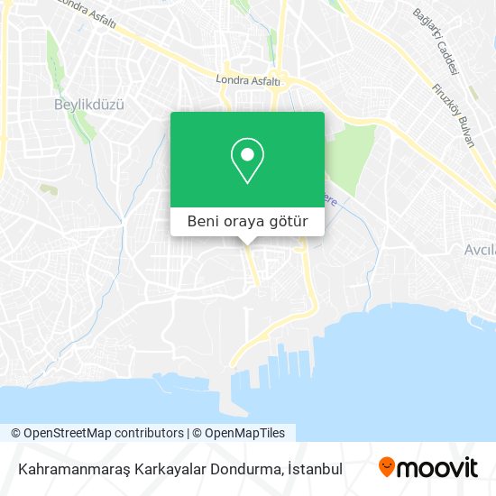 Kahramanmaraş Karkayalar Dondurma harita