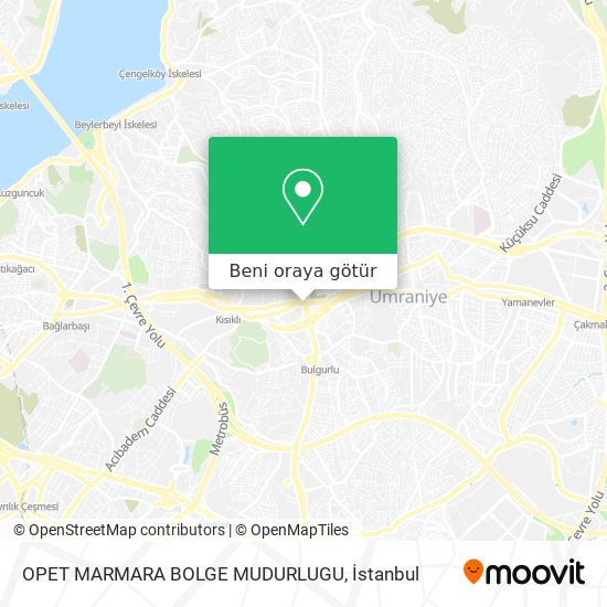 OPET MARMARA BOLGE MUDURLUGU harita