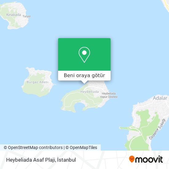 Heybeliada Asaf Plaji harita