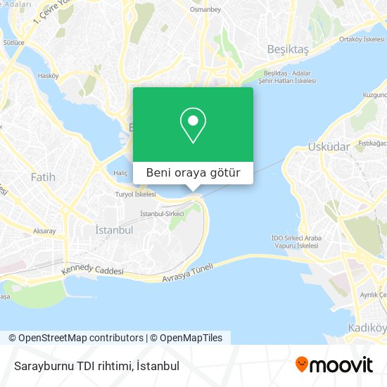 Sarayburnu TDI rihtimi harita