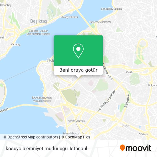 kosuyolu emniyet mudurlugu harita