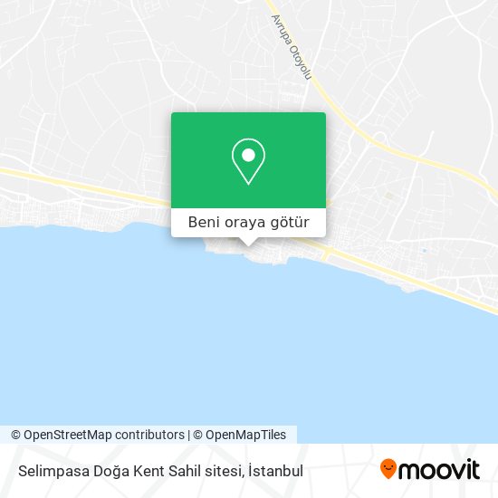 Selimpasa Doğa Kent Sahil sitesi harita