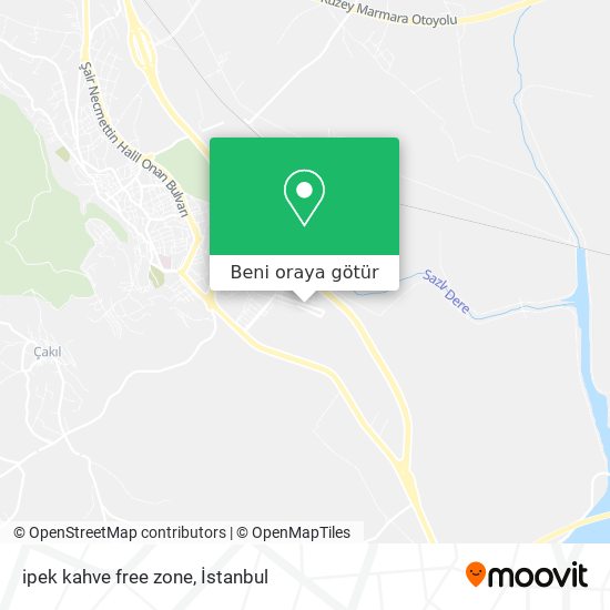 ipek kahve free zone harita