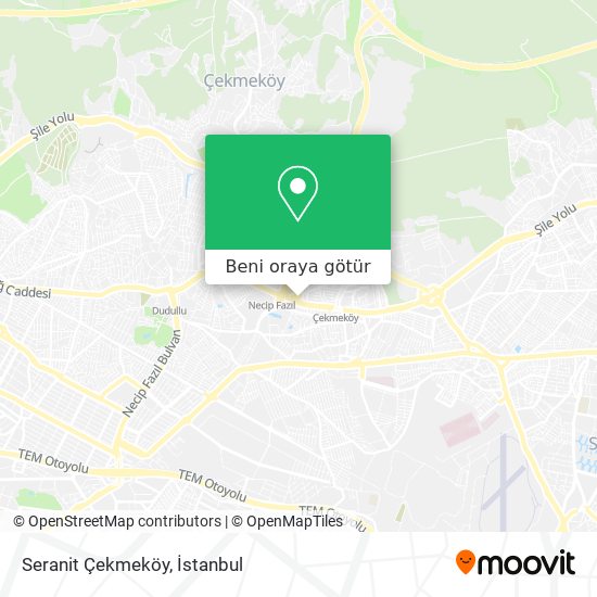 Seranit Çekmeköy harita