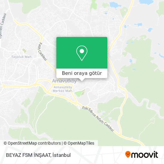 BEYAZ FSM İNŞAAT harita