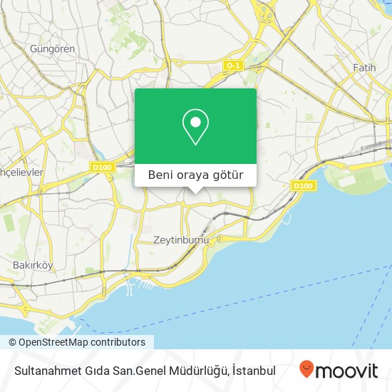 Sultanahmet Gıda San.Genel Müdürlüğü harita