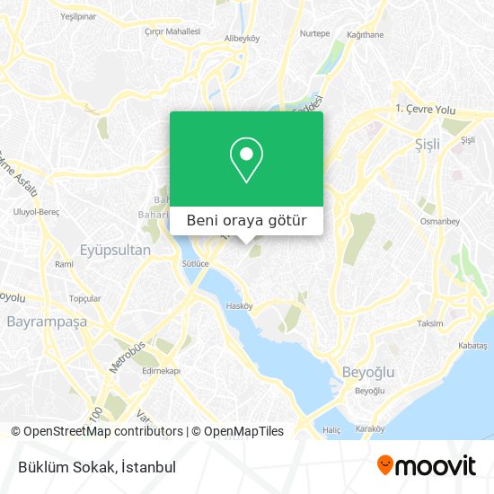 Büklüm Sokak harita