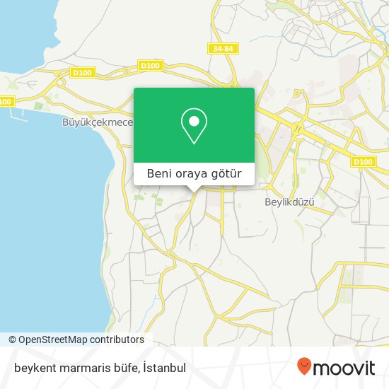 beykent marmaris büfe harita