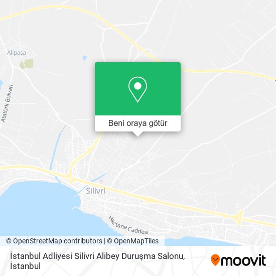 İstanbul Adliyesi Silivri Alibey Duruşma Salonu harita