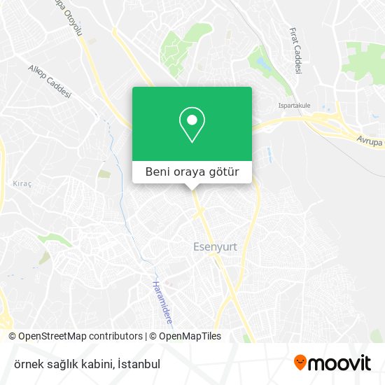 örnek sağlık kabini harita