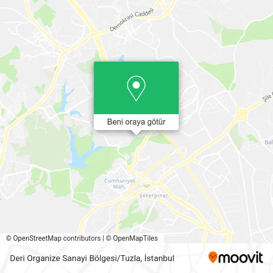 Deri Organize Sanayi Bölgesi / Tuzla harita