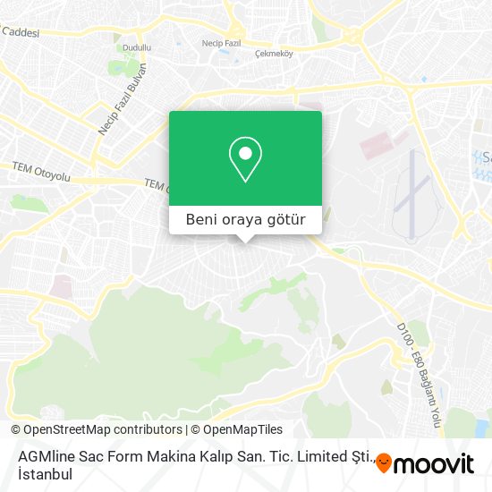 AGMline Sac Form Makina Kalıp San. Tic. Limited Şti. harita