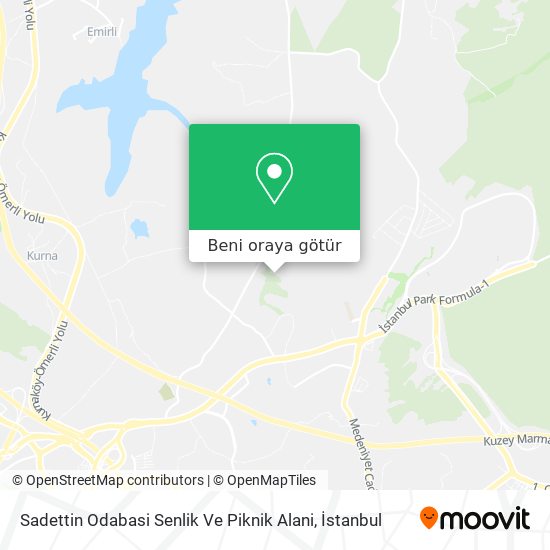 Sadettin Odabasi Senlik Ve Piknik Alani harita