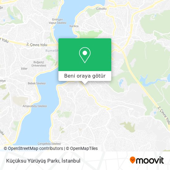 Küçüksu Yürüyüş Parkı harita