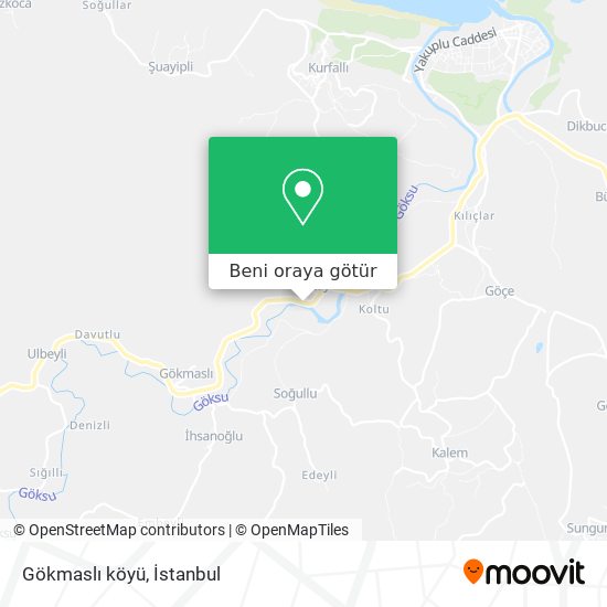 Gökmaslı köyü harita