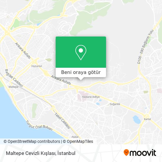 Maltepe Cevizli Kışlası harita