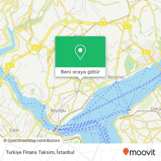 Turkiye Finans Taksim harita