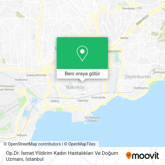 Op.Dr. İsmet Yildirim Kadın Hastalıkları Ve Doğum Uzmanı harita